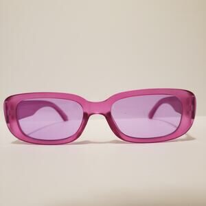 Y2k Retro Square Magenta Sunglasses #28S